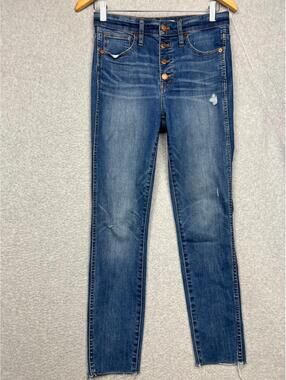 Madewell Denim Jeans Womens 27 Skinny High Rise Ladies Button Fly